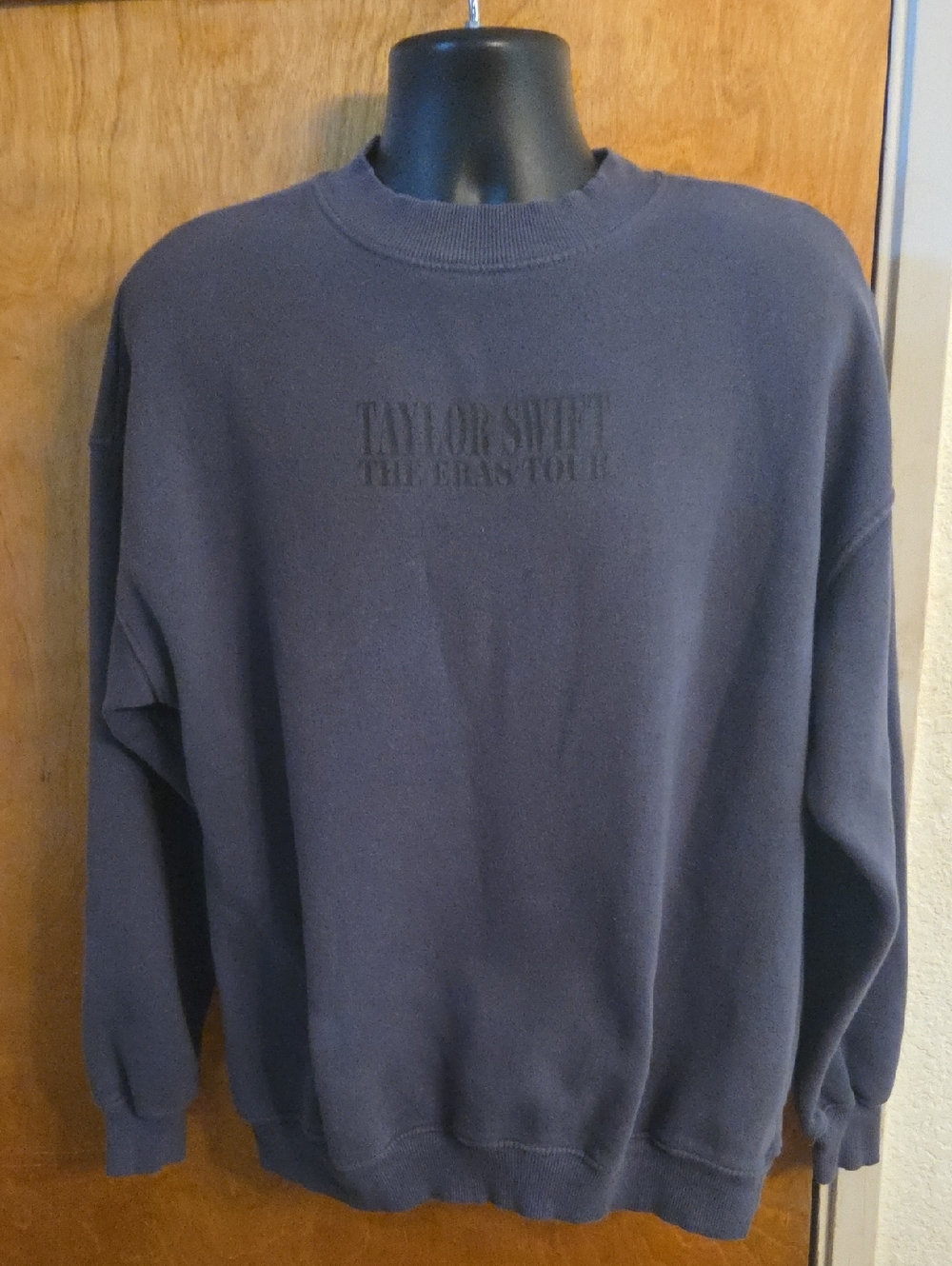 Taylor Swift Eras Tour Blue Gray Crewneck Sweatshirt Size M Official Merchandise